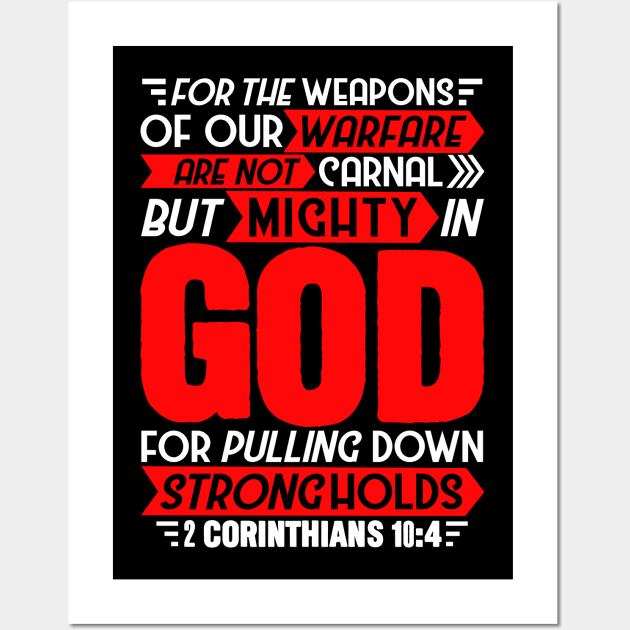 2 Corinthians 10:4 Wall Art by Plushism